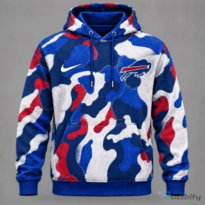 Buffalo Bills NFL Team Camouflage Pattern Performance Hoodie for Men