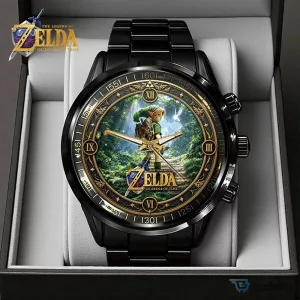The Legend of Zelda Ocarina of Time Link Gold Chronograph Watch