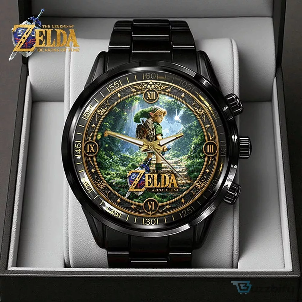 The Legend of Zelda Ocarina of Time Link Gold Chronograph Watch
