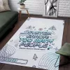 System Error Too Many People Funny Computer Interface Cyber Aesthetic Area Rug