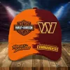 Washington Commanders Harley Davidson Motorcycle Fan Baseball Cap Hat