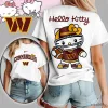 Washington Commanders Hello Kitty Football Fan Graphic T-Shirt