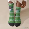 Funny Black Jesus Merry Christmas Ugly Sweater Style Crew Socks