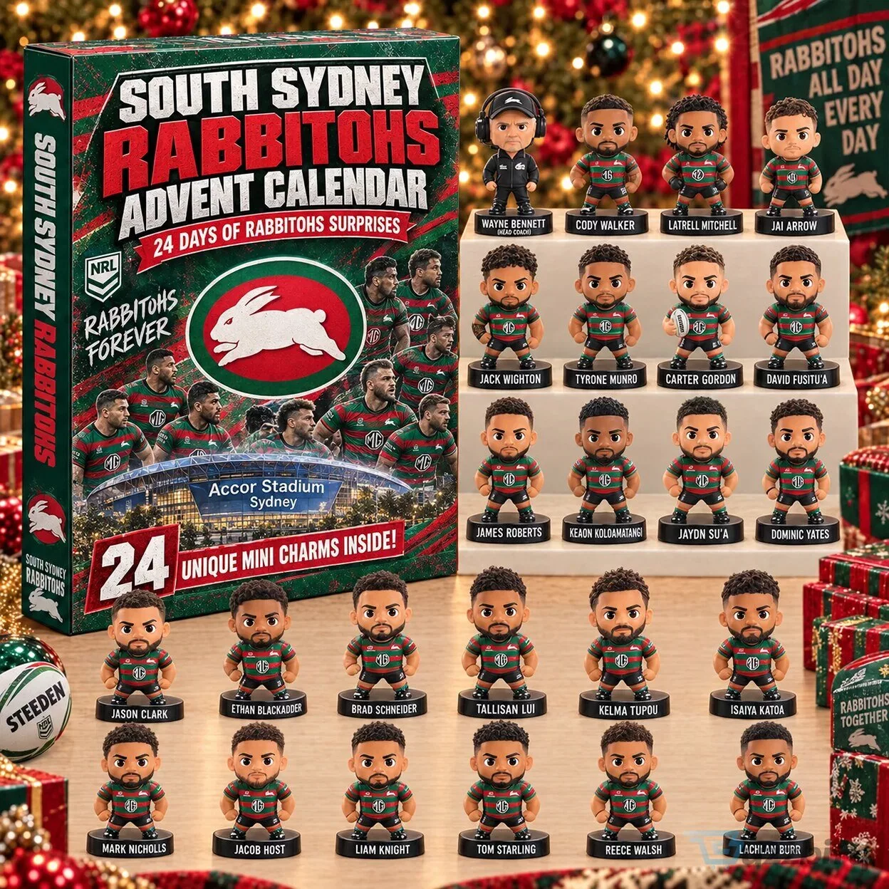 South Sydney Rabbitohs Rugby League 24 Days of Surprises Advent Calendar