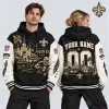 New Orleans Saints NFL Vintage Desert Custom Name Black Hoodie