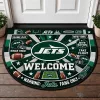 New York Jets Football Team Welcome Mat Doormat for Fans