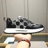 Gucci Black and White Monogram Pattern Designer Fashion Sneakers Shoes