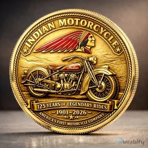 Indian Motorcycle 125th Anniversary 1901-2026 Commemorative Gold Coin