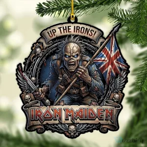 Iron Maiden Eddie The Trooper Up The Irons Christmas Tree Ornament