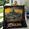 The Legend of Zelda Ocarina of Time Hyrule Castle Adventure Quilt Blanket
