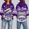 TCU Horned Frogs Ugly Christmas Sweater Style Hoodie for Women