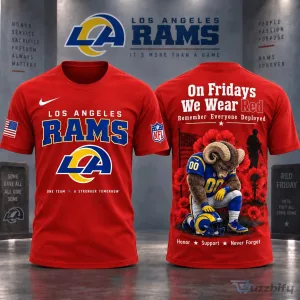 Red Friday Los Angeles Rams Football T-Shirt