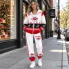 Cincinnati Reds Christmas Ugly Sweater Style Hoodie and Jogger Pants Set