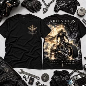 Arlen Ness Motorcycles Ride The Light Defy The Void Graphic T-Shirt