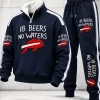 Buffalo Bills 18 Beers No Waters Football Fan Quarter-Zip Hoodie