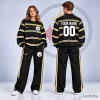 Pittsburgh Steelers Personalized Striped Black Sweatshirt