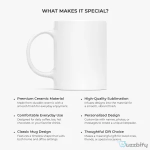 Personalized Family Forever Linked Together Christmas Tree Ornament Mug