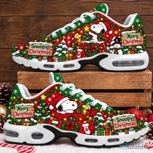 Snoopy Merry Christmas Holiday Festive Pattern Air Max Shoes