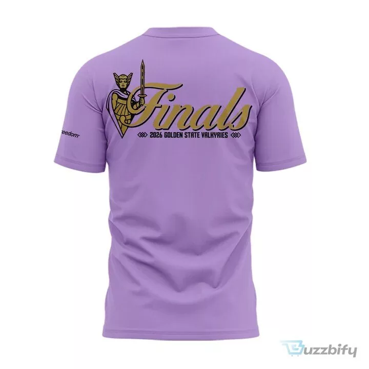 WNBA Basketball T-Shirt featuring Golden State Valkyries 2026 Finals Ballhalla Design