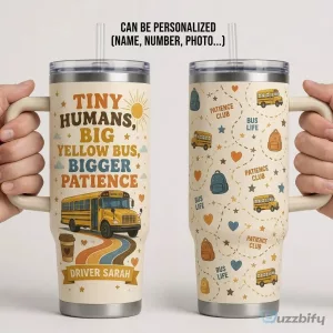 Personalized School Bus Driver Appreciation Insulated Tumbler with Handle