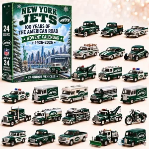 New York Jets NFL 100 Years of the American Road 24 Unique Vehicles Advent Calendar