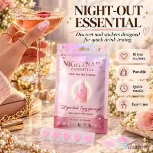 Night Nail Cosmetics Drink Test Nail Stickers for Date Rape Drug Detection