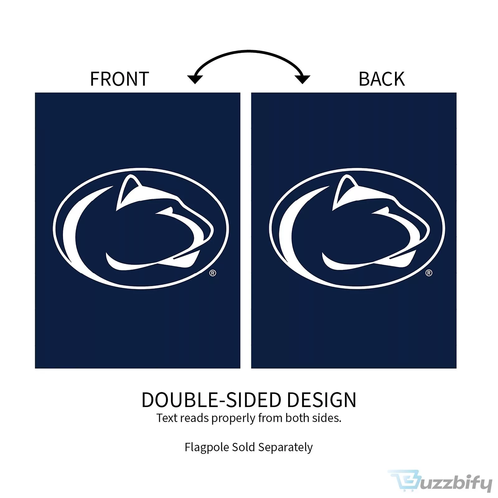 Penn State Nittany Lions College Football Team Garden Flag