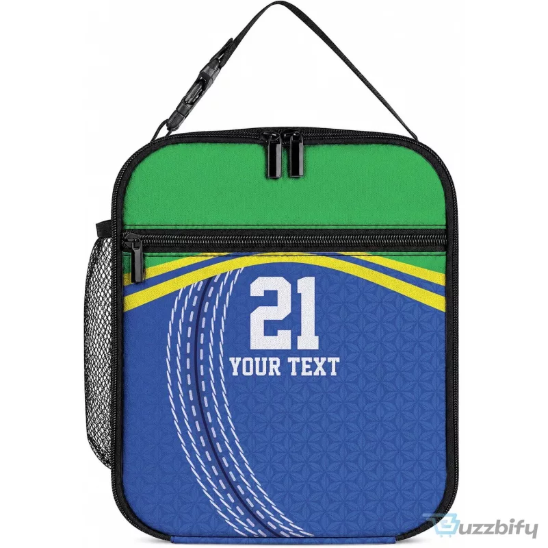 Custom Cricket African Tanzania Pattern Insulated Lunch Bag