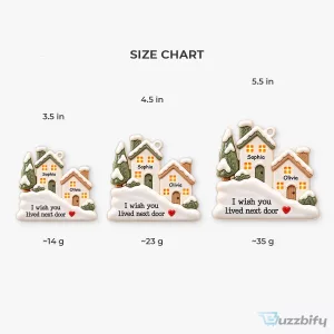 Personalized Friendship Houses Christmas Ornament - 