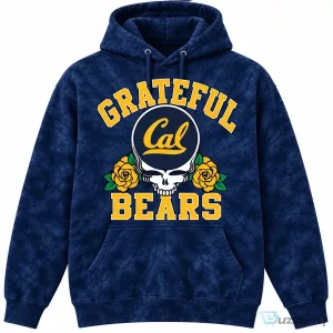 California Golden Bears Football Grateful Dead Inspired Skull Hoodie