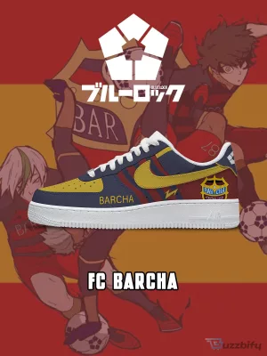 Blue Lock FC Barcha Football Club Custom Sneakers