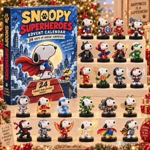 Snoopy Superheroes 24 Day Advent Calendar with Mini Charms