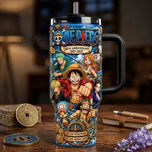 One Piece 30th Anniversary Anime Manga Characters Stainless Steel Tumbler