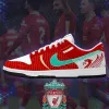 Liverpool Football Club You'll Never Walk Alone Red and White Sneakers
