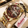 Luxury Quartz Watch in Gold Tone for Indian Motorcycle's 125th Anniversary