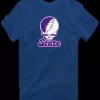 State Stealie Grateful Dead Inspired Skull Lightning Bolt Logo T-Shirt
