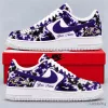 Baltimore Ravens Custom Tie Dye Football Team Sneakers with Personalized Name