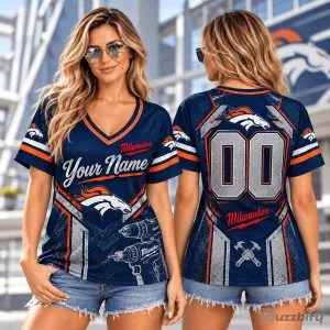 Denver Broncos Personalized Name and Number Milwaukee Iron Football Jersey