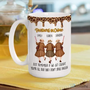 Partners In Crime Best Friends Personalized Coffee Mug