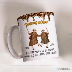 Partners In Crime Best Friends Personalized Coffee Mug