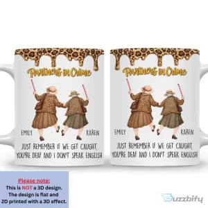 Partners In Crime Best Friends Personalized Coffee Mug