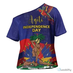 Haiti Independence Day Freedom Heritage Off Shoulder T-Shirt