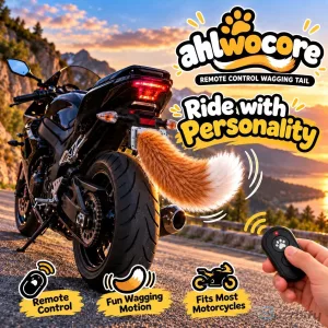 Remote Control Wagging Tail Car Accessory for Vehicle Fun and Entertainment