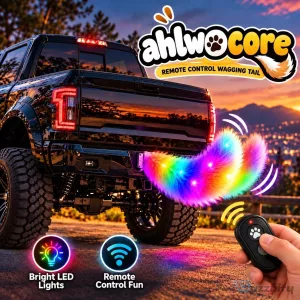 Remote Control Wagging Tail Car Accessory for Vehicle Fun and Entertainment