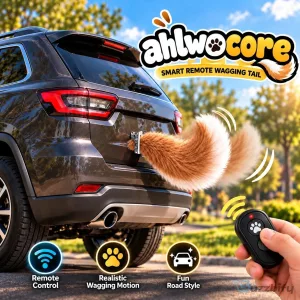 Remote Control Wagging Tail Car Accessory for Vehicle Fun and Entertainment