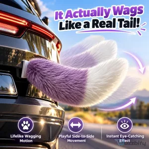 Remote Control Wagging Tail Car Accessory for Vehicle Fun and Entertainment