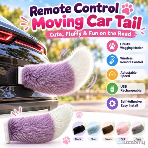 Remote Control Wagging Tail Car Accessory for Vehicle Fun and Entertainment