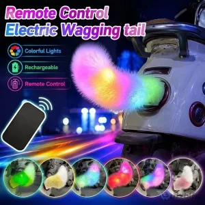 Remote Control Wagging Tail Car Accessory for Vehicle Fun and Entertainment