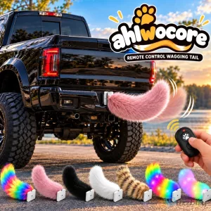 Remote Control Wagging Tail Car Accessory for Vehicle Fun and Entertainment