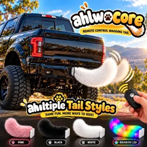 Remote Control Wagging Tail Car Accessory for Vehicle Fun and Entertainment